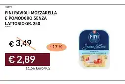 Prezzemolo e Vitale Fini ravioli mozzarella e pomodoro senza lattosio offerta