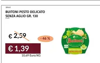 Buitoni pesto delicato senza aglio