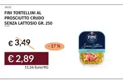 Prezzemolo e Vitale Finì tortellini al prosciutto crudo senza lattosio offerta