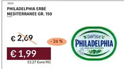 Prezzemolo e Vitale Philadelphia Erbe Mediterranea offerta