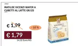 Prezzemolo e Vitale Matilde Vicenzi wafer a cubetti al latte offerta