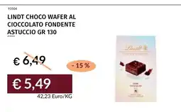 Prezzemolo e Vitale Lindt Choco Wafer al cioccolato fondente offerta