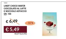 Prezzemolo e Vitale Lindt Choco Wafer Cioccolato al Latte e Nocciole offerta