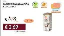 Prezzemolo e Vitale Sarchio bevanda avena e cocco offerta