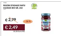 Prezzemolo e Vitale Rigoni d'Asiago Natu Ciliegie Bio offerta