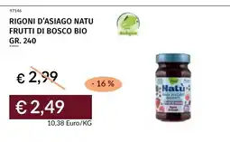 Prezzemolo e Vitale Rigoni d'Asiago Natu Frutti di Bosco Bio offerta