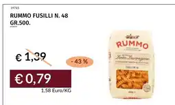 Prezzemolo e Vitale Rummo fusilli n. 48 offerta