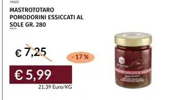 Prezzemolo e Vitale MastroTotaro pomodorini essiccati al sole offerta