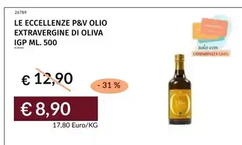 Le eccellenze P&V olio extravergine di oliva