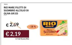Prezzemolo e Vitale Rio mare filetti di sgombro all'olio di oliva offerta