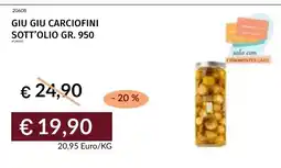 Prezzemolo e Vitale Giu giu carciofini sott'olio offerta