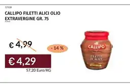 Prezzemolo e Vitale Callipo filetti di alici offerta