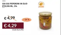 Prezzemolo e Vitale Giu giu peperoni in olio d'oliva offerta