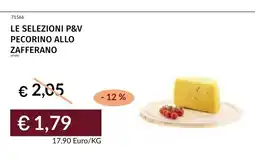 Prezzemolo e Vitale Le selezioni P&V pecorino allo zafferano offerta