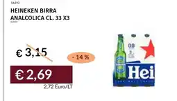 Prezzemolo e Vitale Heineken birra analcolica offerta