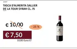 Prezzemolo e Vitale Tasca d'almerita sallier de la tour syrah offerta
