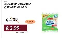 Prezzemolo e Vitale Mozzarella Santa Lucia la leggera offerta