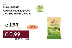 Prezzemolo e Vitale Parmareggio Parmigiano Reggiano Grattugiato Bio offerta