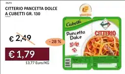 Prezzemolo e Vitale Citterio pancetta dolce offerta