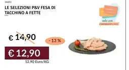Prezzemolo e Vitale Le selezioni P&V Fesa di tacchino a fette offerta