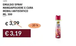 Prezzemolo e Vitale Emulsio spray mangiapolvere e cura mobili antistatico offerta