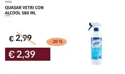 Prezzemolo e Vitale Quasar vetri con alcool offerta