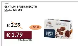 Prezzemolo e Vitale Gentilini Brasil biscotti cacao offerta