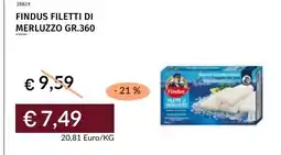 Prezzemolo e Vitale Findus filetti di merluzzo offerta