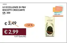 Prezzemolo e Vitale Le eccellenze di P&V biscotti croccante offerta