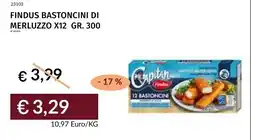 Prezzemolo e Vitale Findus bastoncini di merluzzo offerta