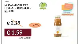 Prezzemolo e Vitale Le eccellenze P&V frullato di mele bio offerta