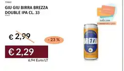 Prezzemolo e Vitale Giu Giu Birra Brezza Double IPA offerta