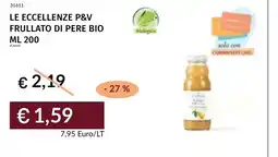 Prezzemolo e Vitale Frullato di pere bio offerta