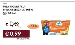 Prezzemolo e Vitale Mila yogurt alla banana senza lattosio offerta