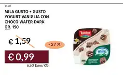 Prezzemolo e Vitale Mila Gusto + Gusto Yogurt Vaniglia con Choco Wafer Dark offerta