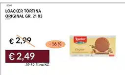 Prezzemolo e Vitale Loacker tortina original offerta