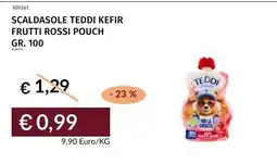 Prezzemolo e Vitale Scaldasole Teddi kefir frutti rossi pouch offerta