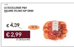 Prezzemolo e Vitale Salame Felino IGP GR80 offerta