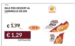 Prezzemolo e Vitale Milk Pro dessert al caramello offerta