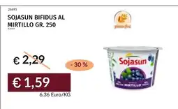 Prezzemolo e Vitale Sojasun bifidus al mirtillo offerta