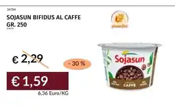 Prezzemolo e Vitale Sojasun bifidus al caffè offerta