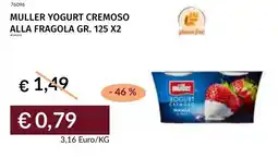 Prezzemolo e Vitale Muller yogurt cremoso alla fragola offerta