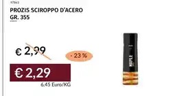 Prezzemolo e Vitale Prozis sciroppo d'acero offerta