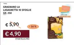 Prezzemolo e Vitale Gragnano la lasagnetta 10 sfoglie offerta
