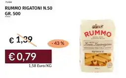 Prezzemolo e Vitale Rummo rigatoni n.50 offerta