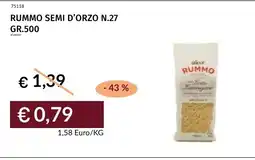 Prezzemolo e Vitale Rummo semi d'orzo n.27 offerta