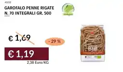 Prezzemolo e Vitale Garofalo penne rigate integrali offerta