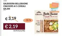 Prezzemolo e Vitale Galbusera BelleBuone Crackers ai 5 cereali offerta