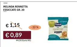 Prezzemolo e Vitale Melinda rennetta essiccate offerta