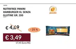 Prezzemolo e Vitale Nutrifree panini hamburger xl senza glutine offerta